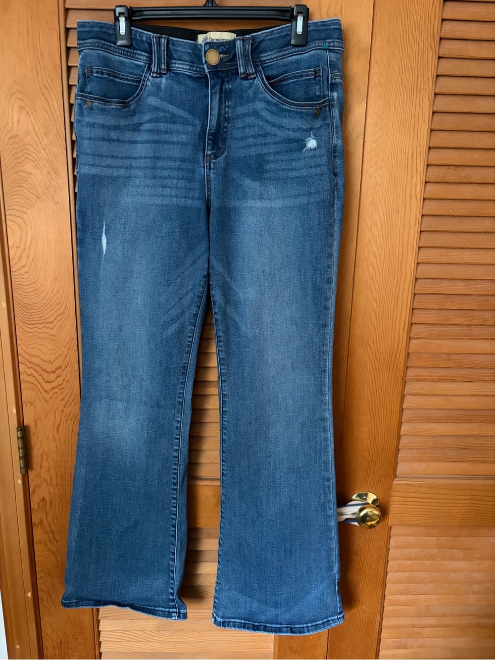 Democracy women “ab” technology boot cut Jeans in blue Size 12